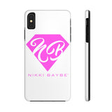 Nikki BayBe Pink Logo Case Mate Tough Phone Cases - StereoTypeTees