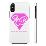Nikki BayBe Pink Logo Case Mate Tough Phone Cases - StereoTypeTees