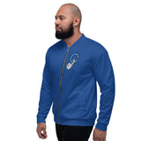 Confessions Logo Blue Unisex Bomber Jacket