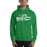 A.M. Caffeine Hoodie (White) Logo - StereoTypeTees
