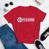 Confessions White Logo Ladies T