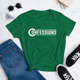 Confessions White Logo Ladies T