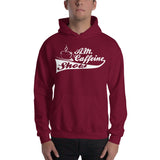 A.M. Caffeine Hoodie (White) Logo - StereoTypeTees