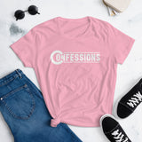 Confessions White Logo Ladies T