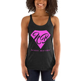 Nikki BayBe  Racerback Tank Pink Logo - StereoTypeTees