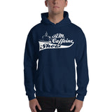 A.M. Caffeine Hoodie (White) Logo - StereoTypeTees