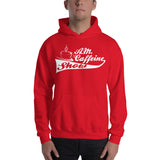 A.M. Caffeine Hoodie (White) Logo - StereoTypeTees