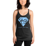 Nikki Baybe Light Blue Logo Racerback Tank - StereoTypeTees