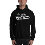 A.M. Caffeine Hoodie (White) Logo - StereoTypeTees