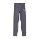 Luxe V-Waist Leggings — Black with Gold MYDS Monogram