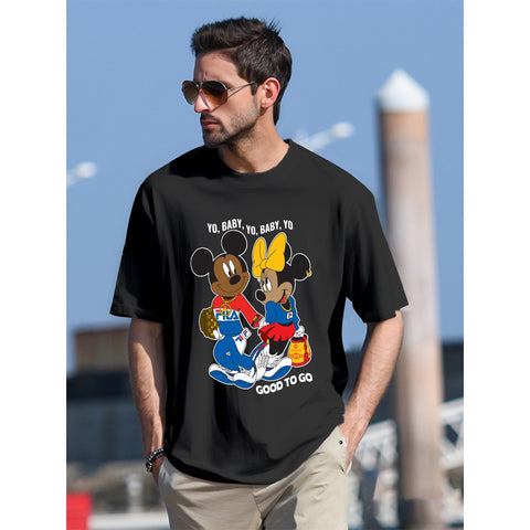 Yo Baby Yo Graphic Tee with Bold Lettering Design