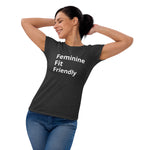 Feminine Fit Friendly  Women's short sleeve t-shirt