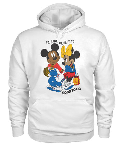 Yo Baby Yo White  Unisex Hoodie