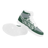 TTG Green. Men's High Top Skateboard Sneakers