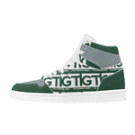 TTG Green. Men's High Top Skateboard Sneakers