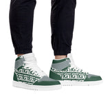 TTG Green. Men's High Top Skateboard Sneakers