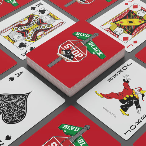 DJ BLVD BLACK Custom Poker Cards