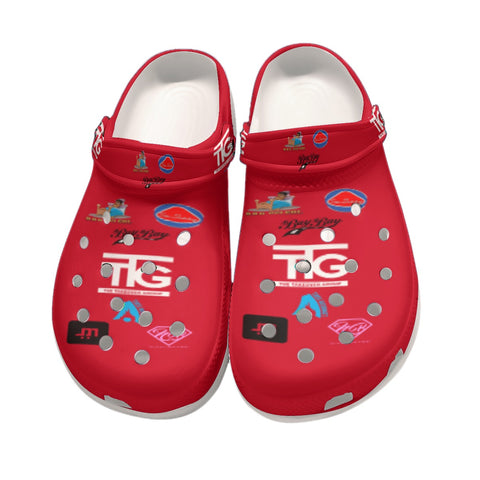 MENS TTG MONOGRAM (Red) CLOGS