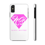 Nikki BayBe Pink Logo Case Mate Tough Phone Cases - StereoTypeTees