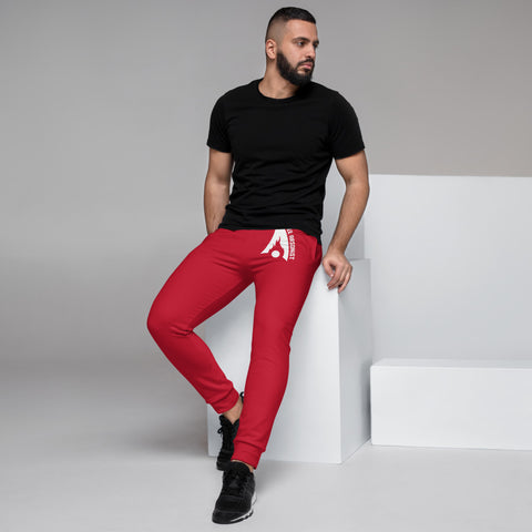 Thee Arsonist Logo Red AOP Mens Joggers