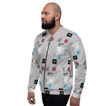 TTG Family Logo Unisex Bomber Jacket (Silver)