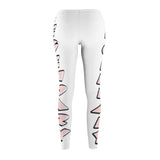 White/Pink Legendary Leggings - StereoTypeTees