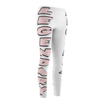 White/Pink Legendary Leggings - StereoTypeTees