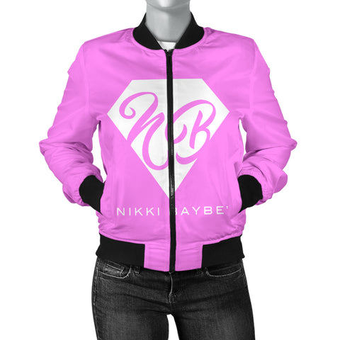 Nikki BayBe' Bomber Jacket (Pink) - StereoTypeTees