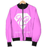 Nikki BayBe' Bomber Jacket (Pink) - StereoTypeTees