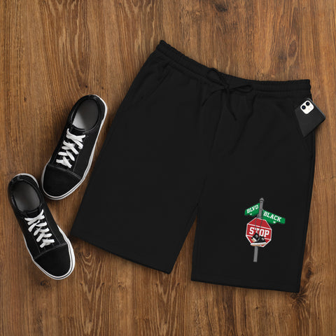 DJ Blvd Black Men's fleece shorts