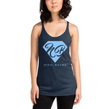 Nikki Baybe Light Blue Logo Racerback Tank - StereoTypeTees