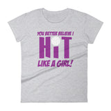 Hit Like A Girl - StereoTypeTees