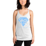 Nikki Baybe Light Blue Logo Racerback Tank - StereoTypeTees