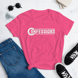 Confessions White Logo Ladies T