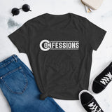 Confessions White Logo Ladies T