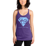 Nikki Baybe Light Blue Logo Racerback Tank - StereoTypeTees