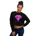 Nikki BayBe Crop Sweatshirt Pink Logo - StereoTypeTees