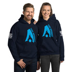 Thee Arsonist Blue Logo Hoodie