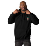 DJ Blvd Black Embroidered Unisex Hoodie