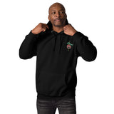 DJ Blvd Black Embroidered Unisex Hoodie