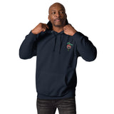 DJ Blvd Black Embroidered Unisex Hoodie