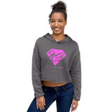 Nikki Baybe Pink Logo Crop Hoodie